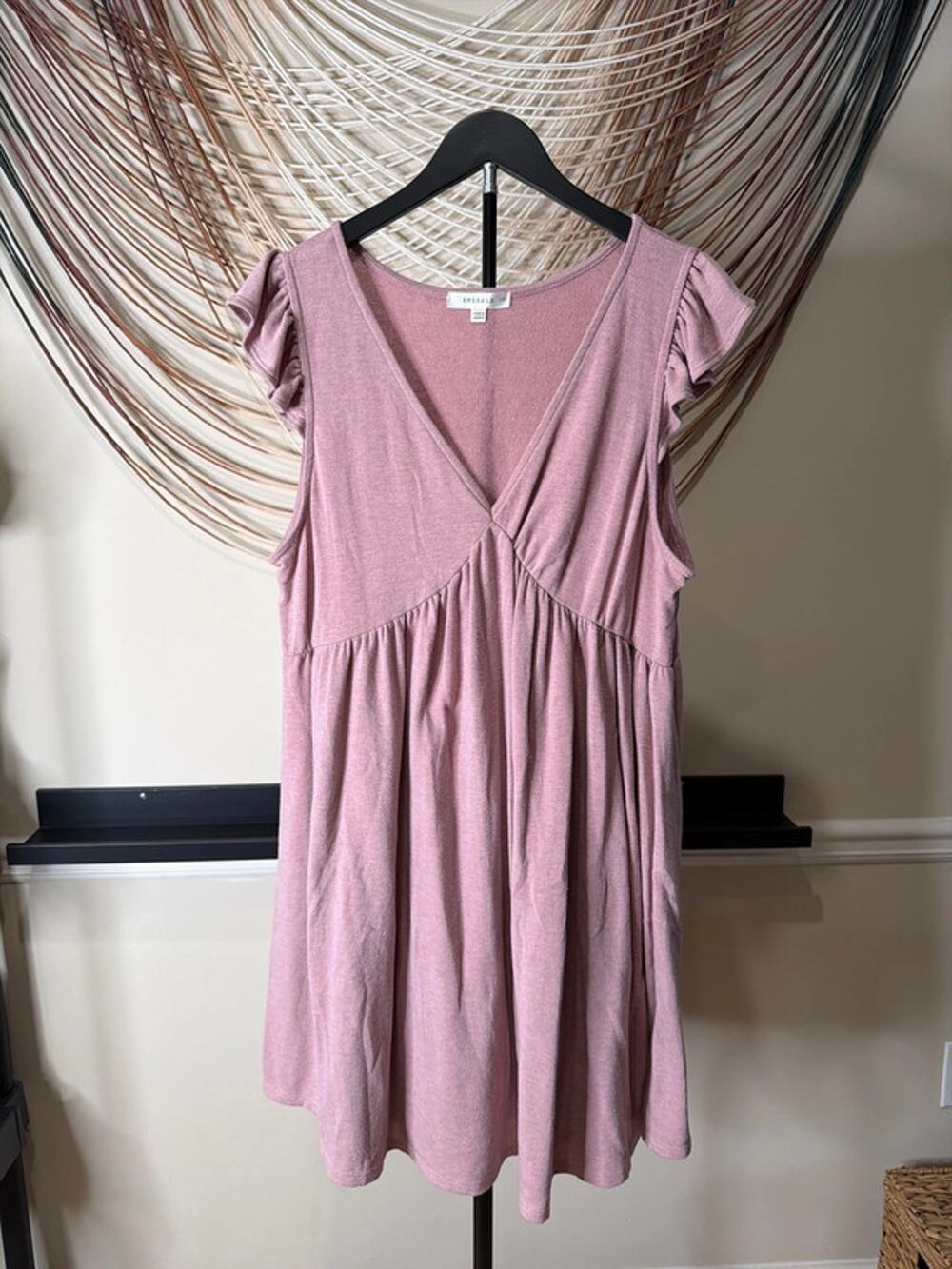 3 for $9 Emerald rose V-neck dress 1X 2997